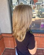 Embrace the perfect blend! Jenna worked her magic to create these amazing gray blending highlights. Step into our salon and let us give you a hair transformation that will make heads turn! #PerfectBlend #GrayBlendingHighlights #HairSalonMagic #temeculasalon #temeculahair #anasahairstudio