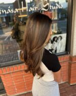 Want to turn heads with a stunning balayage? Visit our salon and let Jenna create the perfect look for you! #BalayageBeauty #HairTransformation #SalonLife #temeculasalon #temeculahair #anasahairstudio