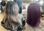 Ready to make a statement? Get ready to embrace your bold and beautiful side!  Nadine has created this show-stopping before and after Vivid Highlights hair transformation. #MakeAStatement #PurpleHairColor #HairTransformation #temeculasalon #temeculahair #anasahairstudio