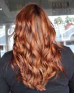 Captivating copper hues created by Nadine. This stunning dimensional color is sure to turn heads! #HairSalonMagic #CopperGoddess #StylistCreations #temeculasalon #temeculahair #anasahairstudio