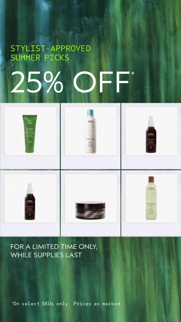 Summer hair essentials, coming in hot! From July 8–14, get 25% OFF these stylist-approved summer picks: rosemary mint shampoo, shampure™ shampoo, be curly advanced™ curl enhancer cream, thickening tonic & grooming clay! It’s the perfect time to refresh your routine with these summer must-haves. Visit us in-salon to shop and for more expert Aveda recommendations! #LoveThatAveda #AvedaInfluencers #SummerHairGoals #AvedaHairCare #HairRefresh #AvedaFaves#temeculasalon #temeculahair #anasahairstudio