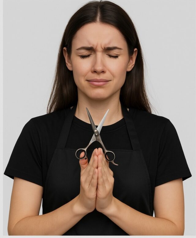 Client: ‘Just a trim.’ Me: grabs scissors and prays #salonhumor #trimtime #temeculasalon #temeculahair #anasahairstudio