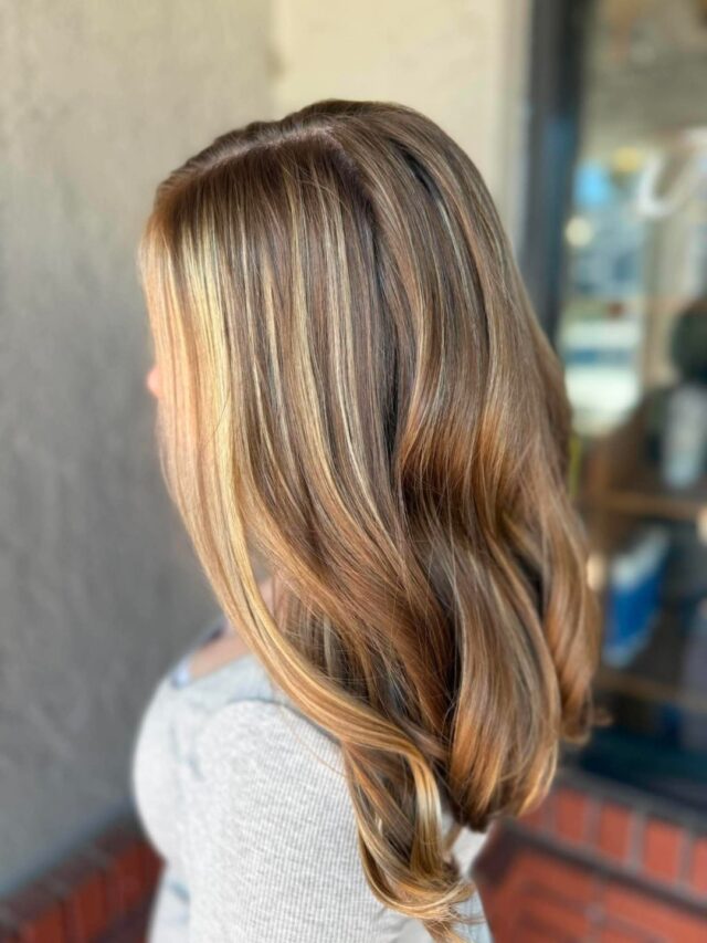Sunlit dimension from foil to finish. Marley painted this balayage with warm gold tones that melt seamlessly through the base, then cut and blew it out for movement that catches every angle. Effortless color that grows out beautifully. Swipe for before.

#anasahairstudio #temeculasalon #temeculahair #balayage #haircolor #haircut #blowout