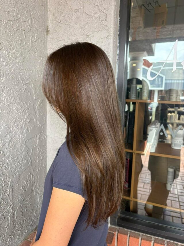 Rich brunette, glassy and smooth. Cheyenne refreshed the color all over, then cut in long layers and finished with a sleek blowout for a look that is polished top to bottom. Simple, clean, and full of shine.
#anasahairstudio #temeculasalon #temeculahair #haircolor #haircut #blowout #brunettehair