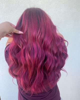 Perfect color for v-day 😍❤️💘
•
•
•
#purplehair #balayage #bakersfieldhair #bakersfieldsalon #bakersfieldhairstylist #pulpriothair #matrix #redkenshadeseq #btc #behindthechair #saloncentric #cosmoprofbeauty