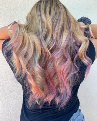 I’ve been so busy with all the new precautions we have to take at the salon that I haven’t been taking pics of my work! Loving the fun unicorn colors 💜💖💙 •
•
•
#bakersfieldhair #bakersfieldhairstylist #bakersfieldsalon #matrix #matrixsocolorcult #highlights #balyage #balayagehighlights #unicornhair