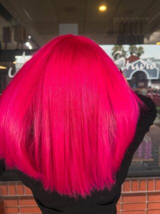 Living my pink hair dreams through this one 🤤 swipe for the before! 😬 
#colorcorrection #bleachout #vivids #pravanavivids #btc #behindthechair #temeculahairstylist #temeculahair #temeculahaircolorist #saloncentric #modernsalon #hairtransformation #pinkhairdontcare #anasahairstudiotemecula